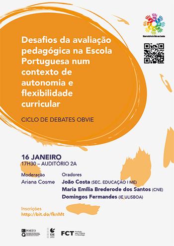 Debate "Desafios da avaliação pedagógica na escola portuguesa"