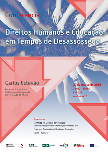 Conferência "Direitos Humanos e Educação em Tempos de Desassossego"