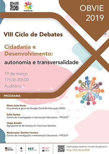 Debate do OBVIE: “Cidadania e Desenvolvimento: autonomia e transversalidade”