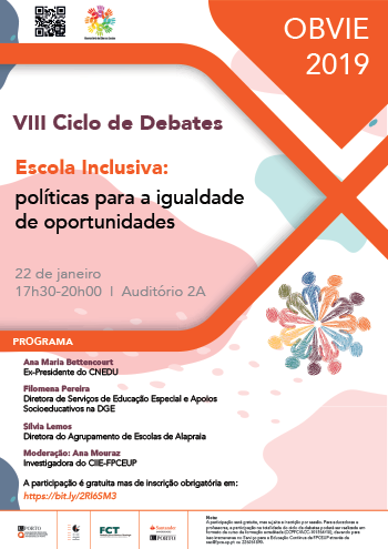 Debate do OBVIE: Desafios da autonomia e flexibilidade curricular – refletindo sobre a política para a igualdade de oportunidades