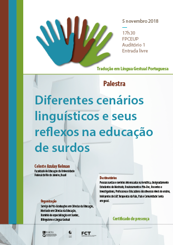 Palestra "Diferentes cenários linguisticos e seus reflexos na educação de surdos"