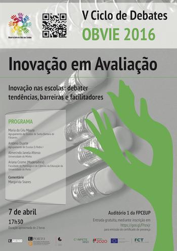 3ª sessão do V Ciclo de Debates OBVIE 2016 | Inovação em avaliação