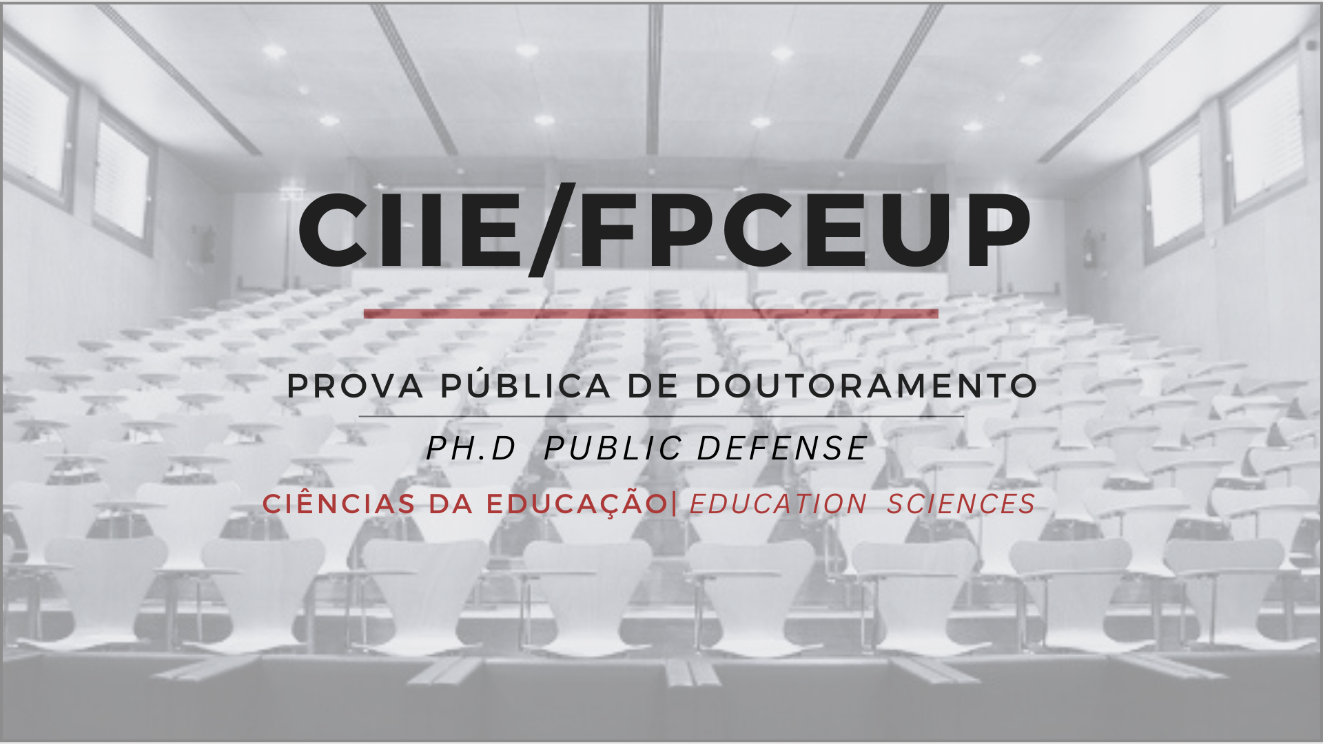 Prova de Doutoramento em Ciências da Educação - Daniela Silva
