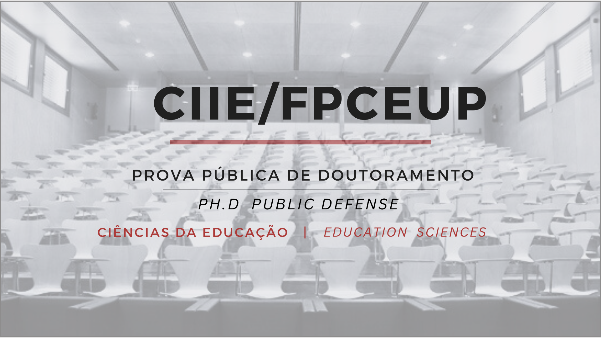 Ph.D Defense in Educational Sciences - Ana Carla Machado
