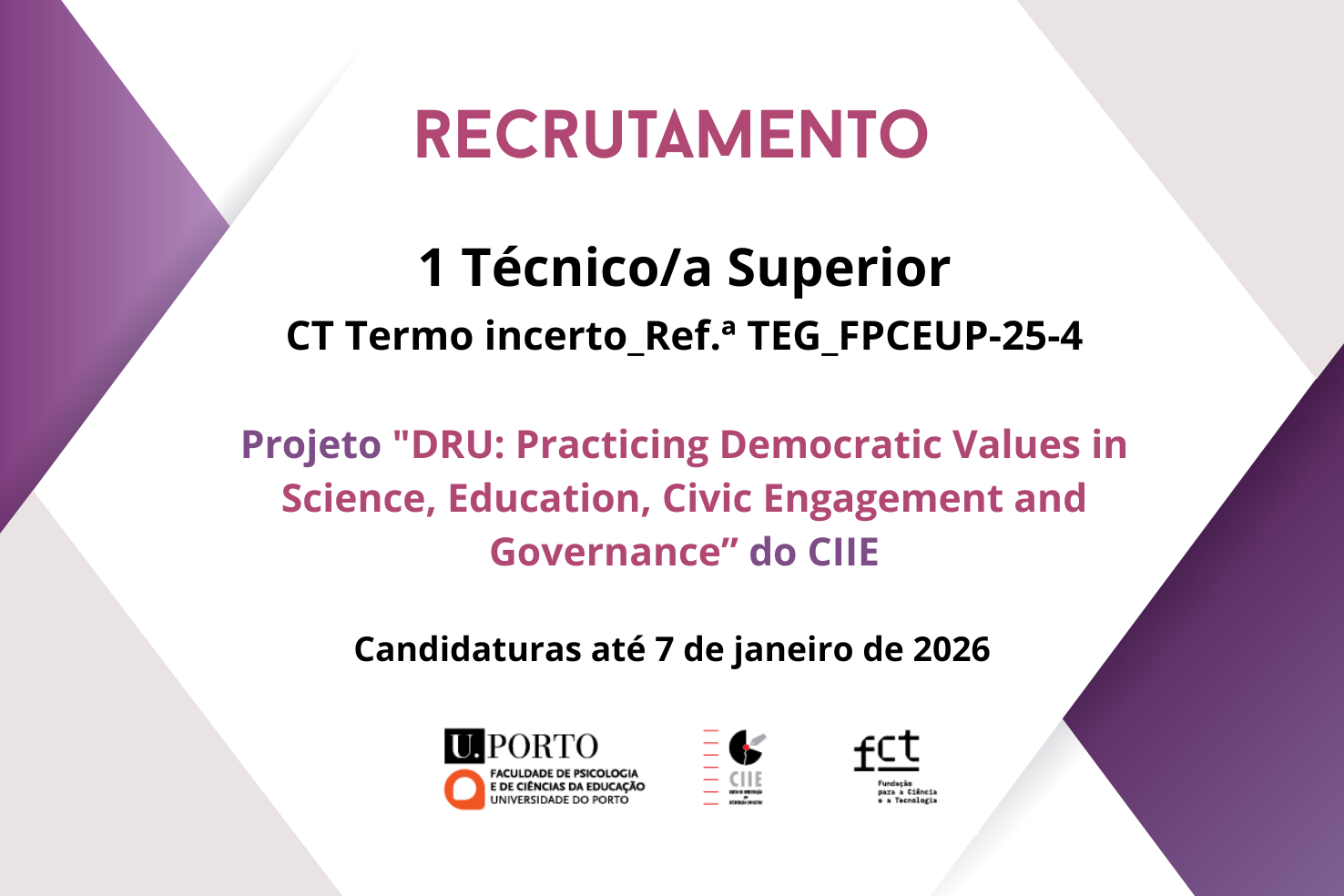recrutamento DRU